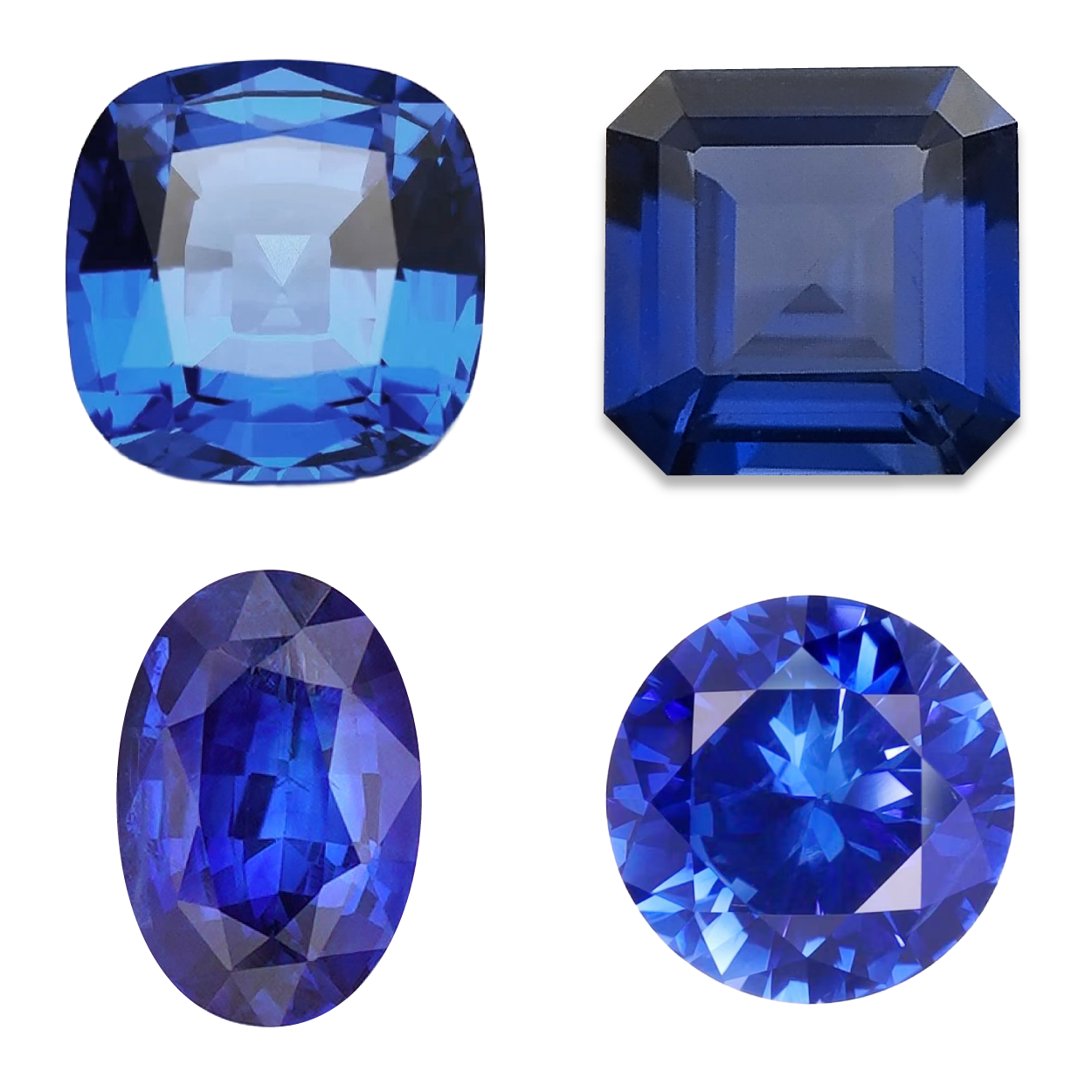 3x3mm Round Calibrated Natural Sapphire Gemstone – Diamond Cut